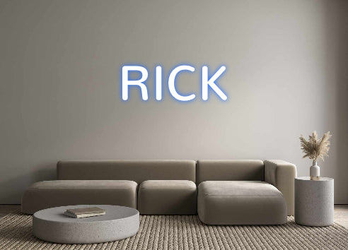 Konfigurierter Neonsign RICK