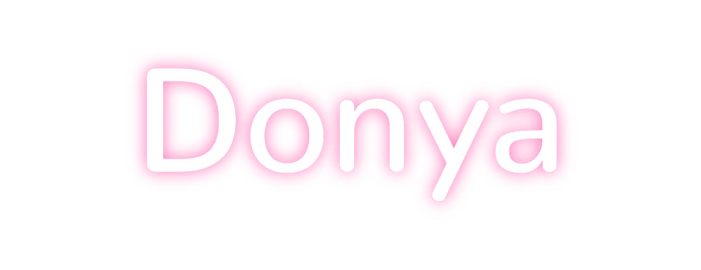 Konfigurierter Neonsign Donya