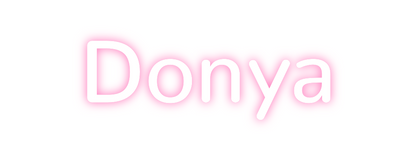 Konfigurierter Neonsign Donya