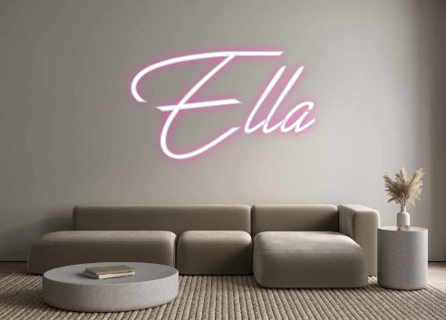 Konfigurierter Neonsign Ella