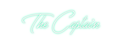 Konfigurierter Neonsign The Captain