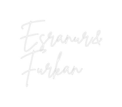 Konfigurierter Neonsign Esranur&
Fur...