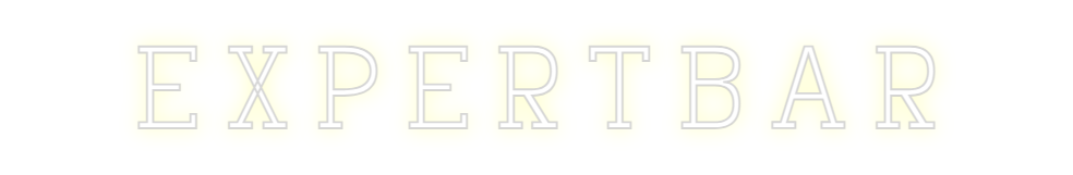 Konfigurierter Neonsign EXPERTBAR