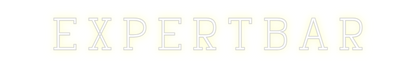 Konfigurierter Neonsign EXPERTBAR